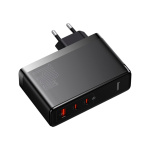 Мережевий зарядний пристрій Baseus GaN5 Pro 3 порта, USB + Type-C 140W Черный (CCGP100201) - Зображення 2