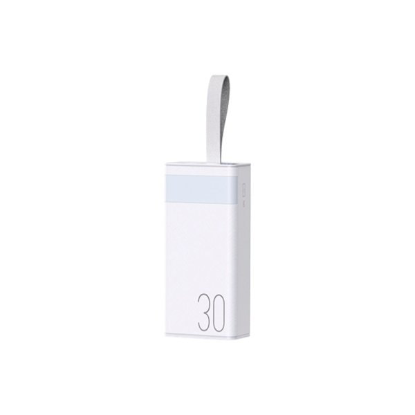 Зовнішній акумулятор Remax Chinen Type-C 20W + 2USB 22.5W 30000mAh LED Белый (RPP-320)