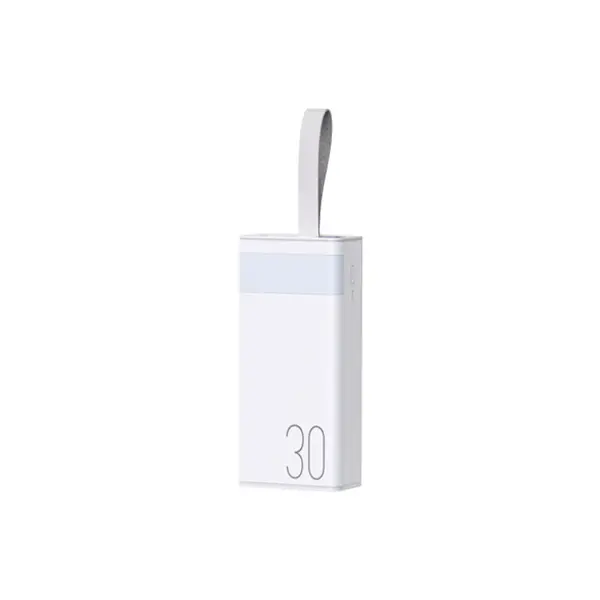 Зовнішній акумулятор Remax Chinen Type-C 20W + 2USB 22.5W 30000mAh LED Белый (RPP-320)