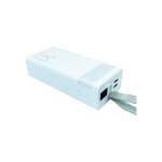 Зовнішній акумулятор Remax Chinen Type-C 20W + 2USB 22.5W 30000mAh LED Белый (RPP-320) - Зображення 2