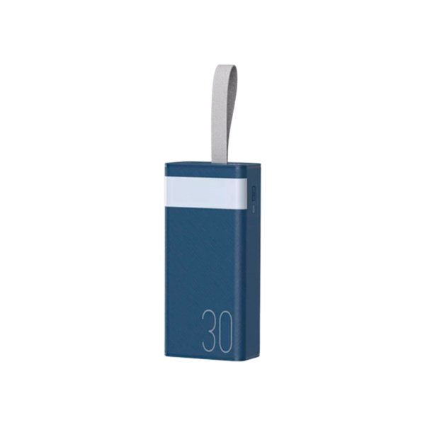 Зовнішній акумулятор Remax Chinen Type-C 20W + 2USB 22.5W 30000mAh LED Синий (RPP-320)
