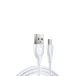 Кабель Remax Lesu Pro USB 2.0 to microUSB 2.1A 1M Белый (RC-160m-w)