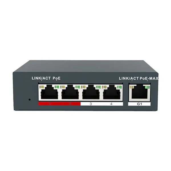 Комутатор мережевий POE GV-017-AI-4+1P