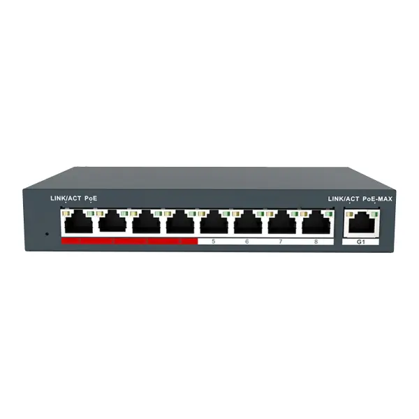 Комутатор мережевий POE GV-018-AI-8+1PG
