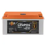 Акумулятор LP LiFePO4 24V (25,6V) - 100 Ah (2560Wh) (BMS 150/75А) пластик LCD
