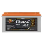 Акумулятор LP LiFePO4 24V (25,6V) - 100 Ah (2560Wh) (BMS 150/75А) пластик LCD - Зображення 4