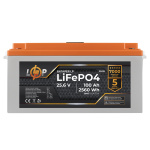 Акумулятор LP LiFePO4 24V (25,6V) - 100 Ah (2560Wh) (BMS 150/75А) пластик LCD для ДБЖ - Зображення 4