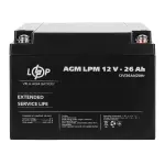 Акумулятор AGM LPM 12V - 26 Ah під болт М5