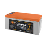 Акумулятор LP LiFePO4 25,6V - 230 Ah (5888Wh) (BMS 200A/100А) пластик LCD Smart BT - Зображення 2