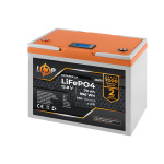 Акумулятор LP LiFePO4 12,8V - 70 Ah 896Wh) (BMS 80A/40А) пластик LCD - Зображення 2