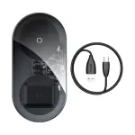 Бездротовий зарядний пристрій Baseus Simple 18W 2 in 1 Crystal (WXJK-A01) - Зображення 6