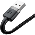 Кабель Baseus Cafule USB 2.0 to Lightning 1.5A 2M Чорний/Сірий (CALKLF-CG1) - Зображення 3