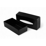 Серветниця під серветки із складанням 24×11,8×6 см чорна - Зображення 4
