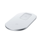 Бездротовий зарядний пристрій Baseus Simple 2 in 1 AirPods Pro Білий (WXJK-C02) - Зображення 2