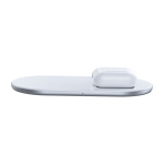 Бездротовий зарядний пристрій Baseus Simple 2 in 1 AirPods Pro Білий (WXJK-C02) - Зображення 3