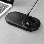 Бездротовий зарядний пристрій Baseus Planet 2 in 1 Чорний (WXPL-B01) - Зображення 7