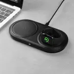 Бездротовий зарядний пристрій Baseus Planet 2 in 1 Чорний (WXPL-B01) - Зображення 7