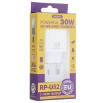 Зарядний пристрій Remax Remine 30W PD+QC Білий (RP-U82) - Зображення 2