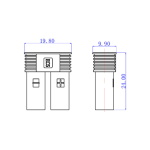 Конектори силові AMASS EC5 Female 2шт - Зображення 2