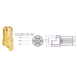 Конектори силові AMASS PLUG 6.0MM Male 3шт - Зображення 2