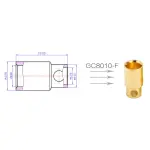 Конектори силові AMASS PLUG 8.0MM Female 3шт - Зображення 2