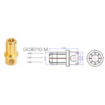 Конектори силові AMASS PLUG 8.0MM 3шт - Зображення 2