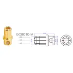 Конектори силові AMASS PLUG 8.0MM 3шт - Зображення 2