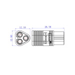 Конектори силові AMASS MT60 Female 2шт - Зображення 2
