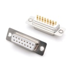 Конектор DB15 2u Gold RS232 COM-порт Female
