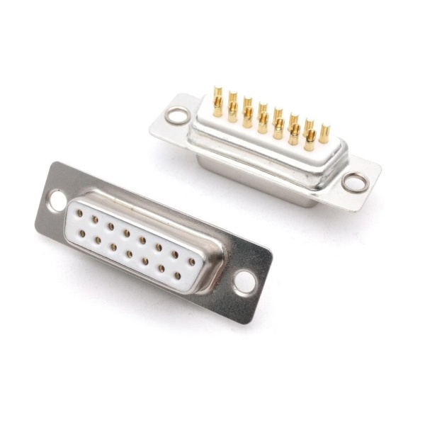 Конектор DB15 2u Gold RS232 COM-порт Female