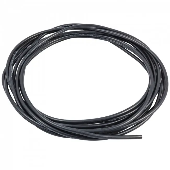 AMS-QJSIL28B_01-original.jpg Провід силіконовий QJ 28 AWG (чорний), 1 метр - Зображення 1