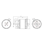 Мотор KAVAN PRO 4345 KV880 4S для літаків - Зображення 3