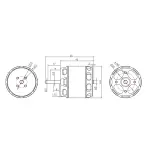 Мотор KAVAN PRO 4345 KV880 4S для літаків - Зображення 3