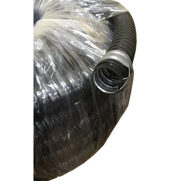 Металорукав РЗ-ЦПнг-37/43 (25м) оцинкований, ізольований ПВХ чорний, з протяжкою TNSy