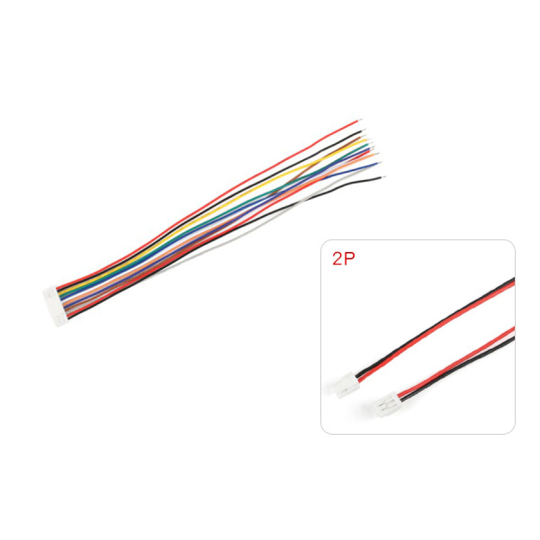 Кабель 15см з одним конектором Micro JST GH 1.25мм F (2 pin)