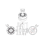 Адаптери швидкознімні T-Motor Q2434 для пропелерів 24-34" (2шт) - Зображення 6
