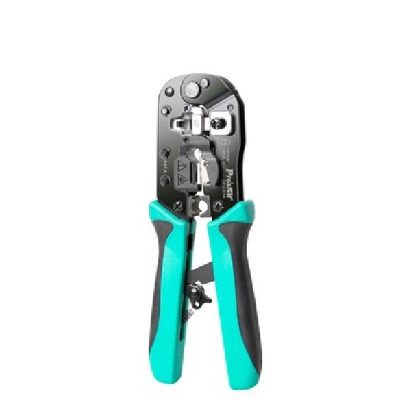 Кримпер для крученої пари Pro'sKit CP-376TA, 8P8C (RJ-45), різак, стрипер, Cat5/6/7
