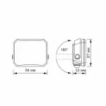 LED прожектор VIDEX F3 10W 5000K 220V Black (VLE-F3-0105B) - Зображення 2