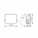 LED прожектор VIDEX F3 20W 5000K 220V Black (VLE-F3-0205B) - Зображення 2