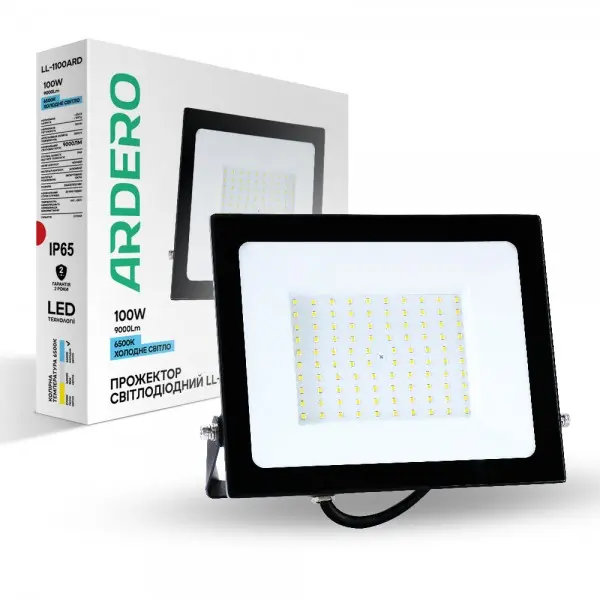 Світлодіодний прожектор Ardero LL-1100ARD 100W 9000Lm 6500K