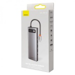 USB Hub Baseus Metal Gleam Series 11-in-1 Multifunctional Type-C Сірий (CAHUB-CT0G) - Зображення 7