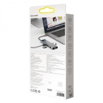 USB Hub Baseus Metal Gleam Series 11-in-1 Multifunctional Type-C Сірий (CAHUB-CT0G) - Зображення 8