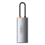 USB Hub Baseus Metal Gleam Series 4-in-1 Multifunctional Type-C Сірий (CAHUB-CY0G) - Зображення 2