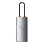 USB Hub Baseus Metal Gleam Series 4-in-1 Multifunctional Type-C Сірий (CAHUB-CY0G) - Зображення 2