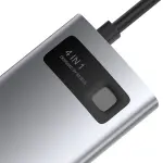 USB Hub Baseus Metal Gleam Series 4-in-1 Multifunctional Type-C Сірий (CAHUB-CY0G) - Зображення 4