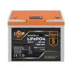 Акумулятор LP LiFePO4 12,8V - 100 Ah (1280Wh) (BMS 100A/50А) пластик LCD