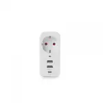 Мережевий адаптер VIDEX ONCORD з/з 1п 2.4A 2USB+USB-C White - Зображення 5