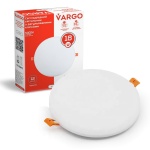 Свiтлодiодний свiтильник VARGO коло 18W 5000K 1800lm 175-265V з регульованими кліпсами розмір отв. 50-105mm, розмір 120mm (V-111777)