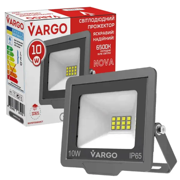 Світлодіодний LED прожектор Vargo 10W 220V 900lm 6500K (116545)