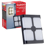 Свiтлодiодний свiтильник VARGO ЖКХ 24W 6500K 2400lm IP54 AC165-265V прямокутн. Розмір: 200x162x58мм  (V-111854)